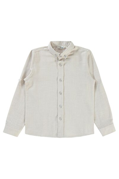 Civil Boys Dečija košulja 6-9 godina bež