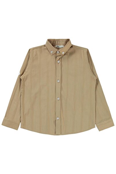 Civil Boys Ριγέ πουκάμισο για ηλικίες 10-13 ετών - Καφέ