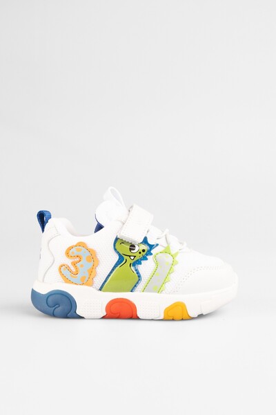 Vicco الرقم حذاء بنعل طبي أبيض-أزرق للأطفال حذاء رياضي