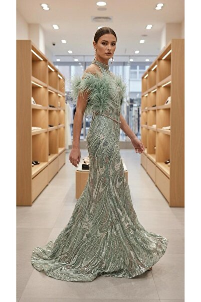 ESİN GİYİM Ithal taşlı abiye