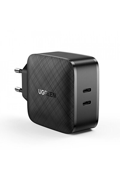 Ugreen Charger socket (70867) with 2x Type-C, PD, GaN 66W, 3.3A - Black
