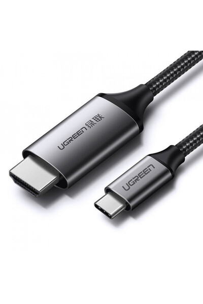 Ugreen Type-C to HDMI 4K@60Hz Video Cable, 1.5m - Black/Grey