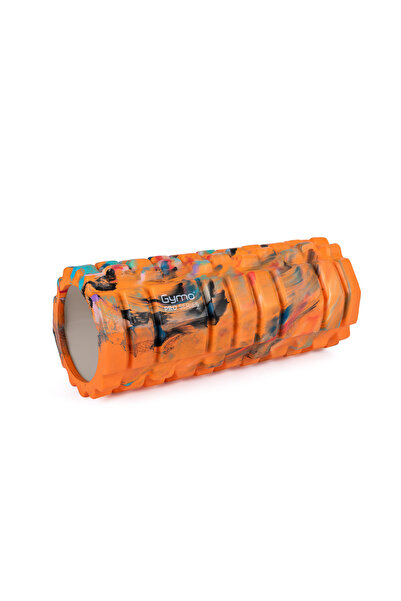 Gymo Pro Series Cloudy Marble Foam Roller Pilates Massage Roller Orange