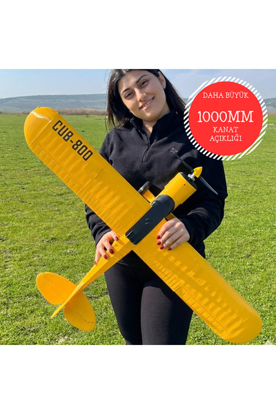 Craycle RC Model Uçak - CraycleCub 1000mm Geniş Kanatlı Eğitim ve Keşif Uçağı...