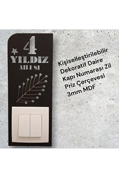 MK butik Özelleştirilebilir Dekoratif Dış Kapı -Daire Otel Ofis Kapı Numarası...