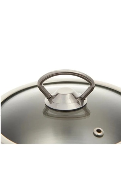 OMS PASLANMAZ 2008 2 Parça Paslanmaz Çelik 12x5 Cm 0,50 Litre ( Çift Kulplu ) Mini Çelik Tencere