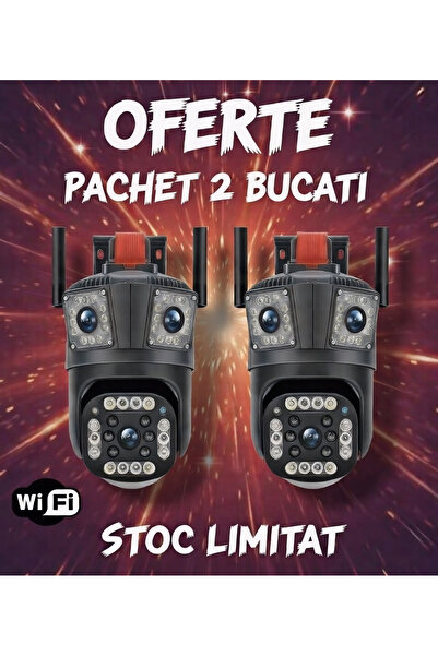 OEM Set of 2x Smart WIFI Surveillance Camera V380 PRO–2 Cameras (1 360°/180°R...