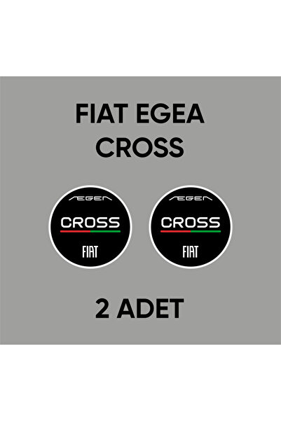 CRF Gerçek Metal Egea Cross İtalya Logo Amblem Arkası Yapışkanlı 5 cm 2 Adet
