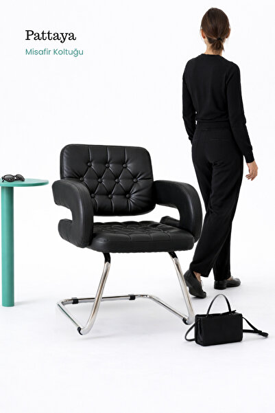 Bürocci Pattaya Misafir Koltuğu-Siyah-9590J0101
