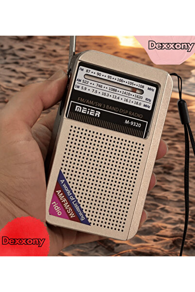 Meier Şarjlı Fm Am Sw 3 Bandlı Cep Radyosu - Deprem Çantasına Uygun