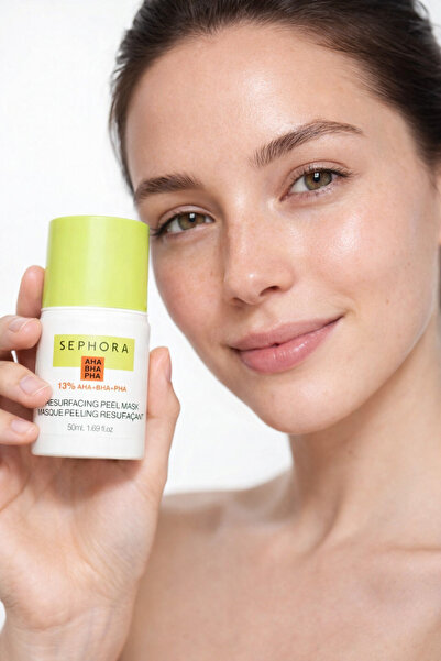 SEPHORA قناع تقشير المسام، AHA BHA PHA 13% - قناع تنقية وتجديد البشرة 50 مل