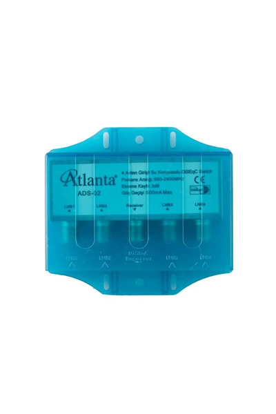 Atlanta 1/4 DiSEqC Switch (Kapaklı Korumalı)
