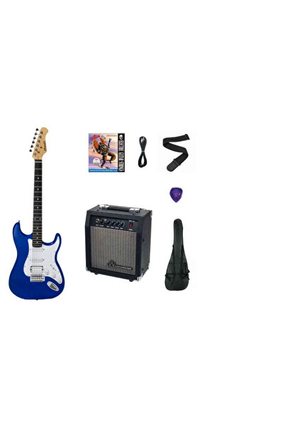 Strauss St-20hhssb-bl Elektro Gitar-metalik Mavi