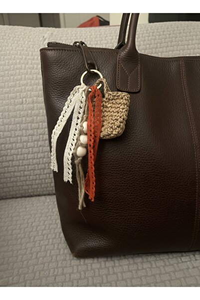 Online Kağıt İp Boncuklu Anahtarlık & Çanta Charmı