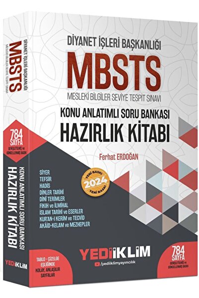 Yediiklim Yayınları Yediiklim Yayınları 2024 Diyanet İşleri Başkanlığı MBSTS ...