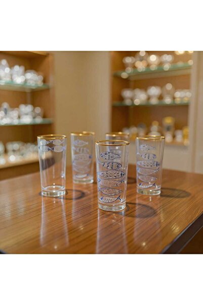 ariana sytle 6 Adet Marin Rakı Bardağı Gld