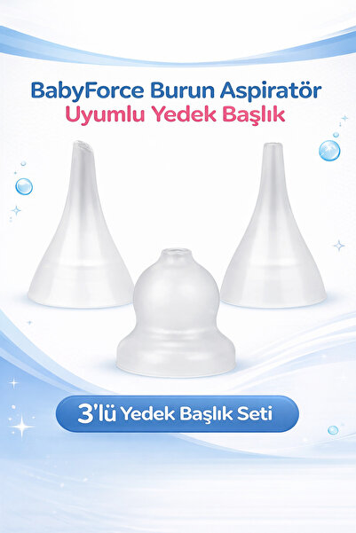 BF-45 Burun Aspiratör Uyumlu Yedek Başlık – 3’lü Set