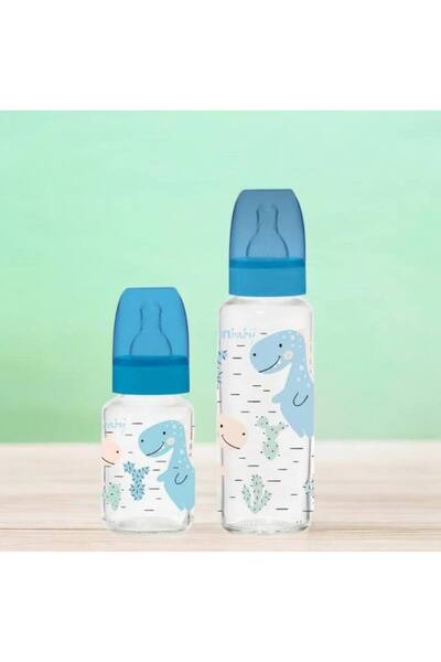 Herevin Mavi - Cam Biberon Seti 2'li 125 ml – 250 ml | Bebek Biberon Seti