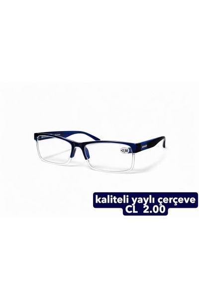 lenzio نظارات قراءة بتصميم أنيق وخفيف الوزن بدون إطار، نظارات قراءة بحماية من...