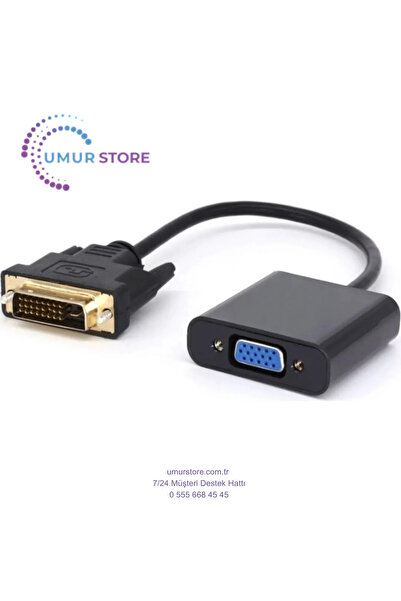 DVI To VGA 24+1 Dvi-D Dijital - VGA Dönüştürücü DVI In - VGA Out