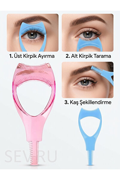 SEVRU Maskara Rimel Sürme Aparatı 1 ADET Alt Ve Üst Kirpik Rimel Sürme Aparatı