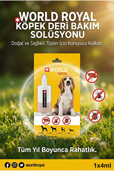 World Royal Köpek Ense Dış Etkenlere Karşı Etkili Bit Pire Kene Deri Bakımı Y...