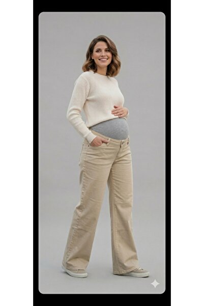 FİDAN FASHİON Fdn Maternity Pants Lycra Belly Supporting Es Stretchy Andi Adj...