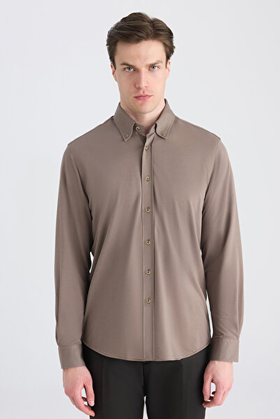 D'S Damat Ds Damat Comfort Mink Knitted Shirt