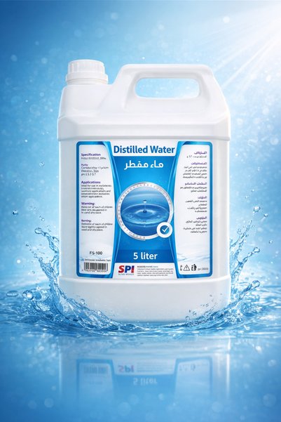 SPİ Pure and Clean Distilled Medical Water, 5 Liters