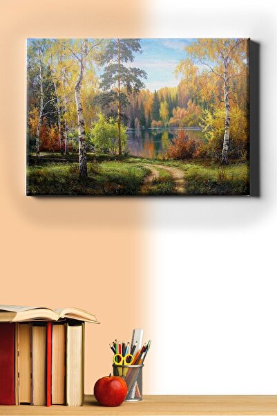 WebStyle Sayılarla Boyama Seti Kasnaklı Kayın Ormanı 40 X 50 Cm