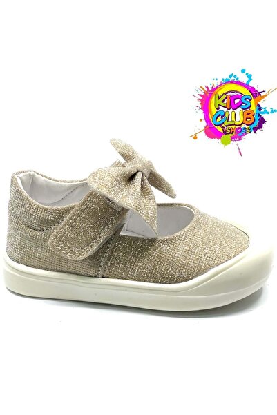 Kids Club Shoes حذاء رياضي للأطفال Cool Darla First Step Baby O طبي ذهبي اللون