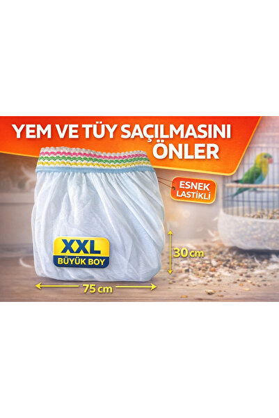 emrebilisim XXL Çifthane Kafes Tülü 75x30 cm – Yem ve Tüy Saçılmasını Önleyen Kafes Tülü RENK-> GÖKKUŞAĞI