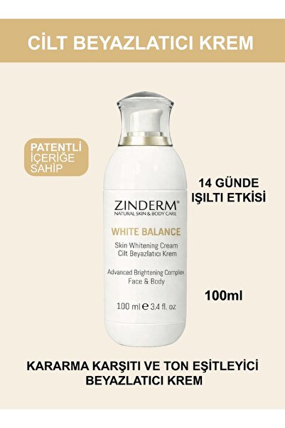 zinderm Yüz Vücut | Kararma, Leke Karşıtı Koltuk Altı Özel Bölge Bikini Bölge...