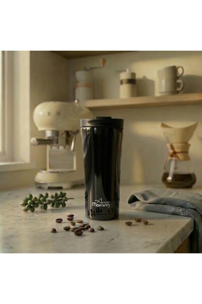 Any Morning SI231905 Travel Mug, 15 oz, Black