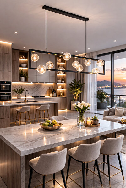 qwell Dining table chandelier, 140 cm diameter