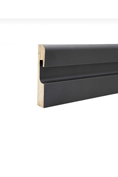 Genel Markalar Yalı Serisi Antrasit Led Kanallı Ledli Model 12cm Pvc Süpürgelik