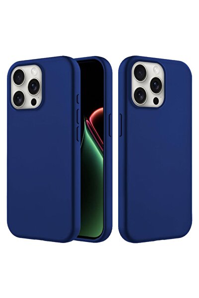 Zebana iPhone 12 Pro Compatible Case K Velvet Erasable Launch Case Navy Blue