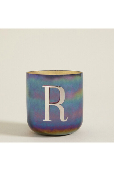 Chakra Metal Harfli Kokulu Mum Gunmetal