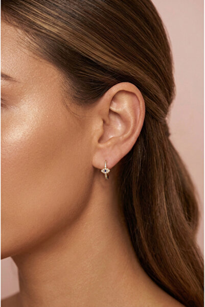 Sacce Scarves&Accessories Halka Piercing Helix Kıkırdak Küpesi Göz Nazar