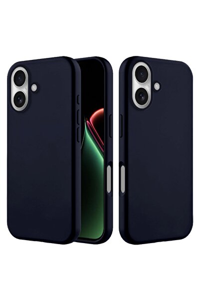 Zebana Apple iPhone 17 Uyumlu Kılıf İçi Kadife Silinebilir Lansman Kılıf Siyah