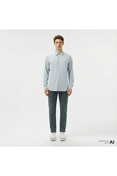 Lacoste Erkek Slim Fit Lacivert Jean Pantolon