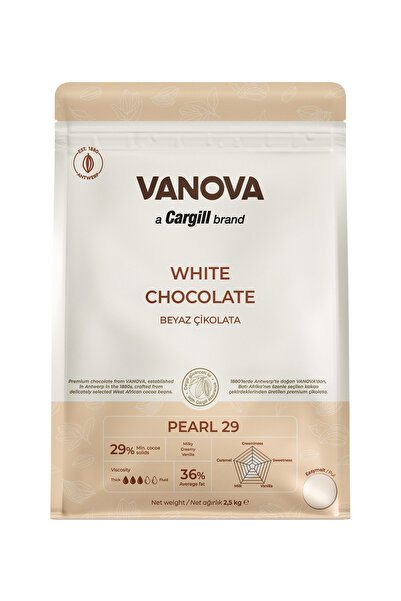 VANOVA %29 Beyaz Kuvertür Çikolata 2.5 Kg.