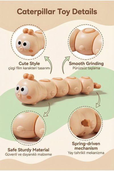 BBSKY Multiple Caterpillar Party Toys, Sensory Toys, Parent-Child Interactive Gifts