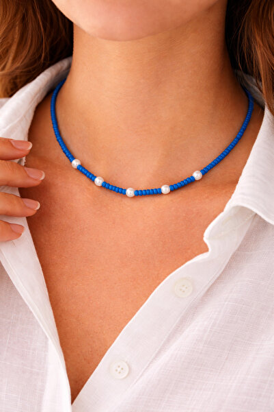 Crystal Atelier Sand Bead Pearl Design Necklace