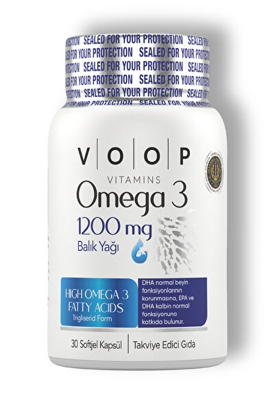 VOOP Omega 3 Balık Yağı 1200 Mg 30 Kapsül