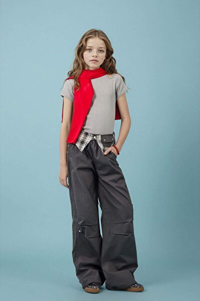 DeFacto Baggy Fit Ποπλίνα Παντελόνι για κορίτσια H1951A826SM