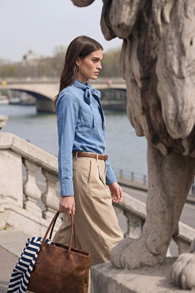 DeFacto Regular Fit Jean Shirt H1092Ax26Sp