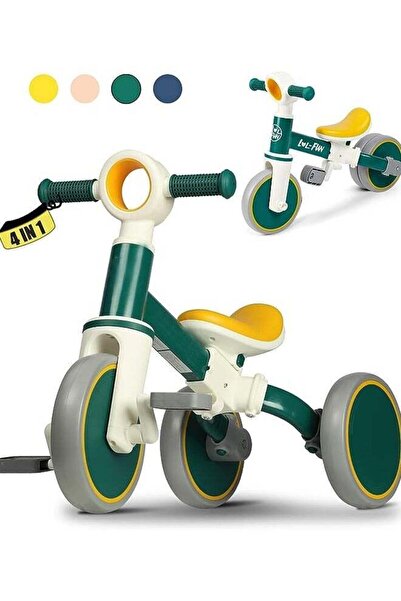 Arabest 4-in-1 Toddler Balance Bike, 3-Wheel Tricycle for Ages 1-4 Years