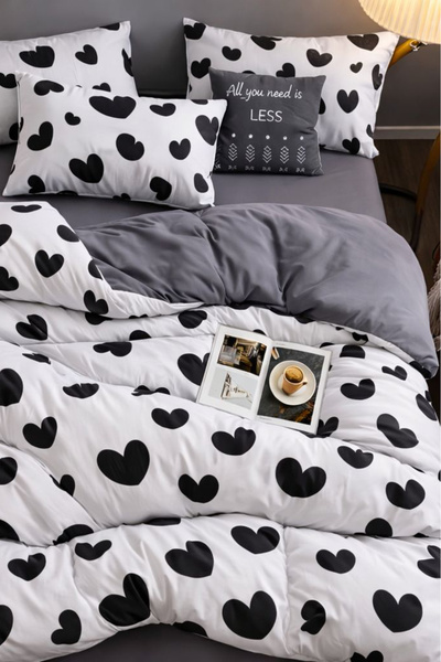 Always Σετ Παπλωματοθήκη Διπλής Όψης με Ελαστικό Σεντόνι Esila