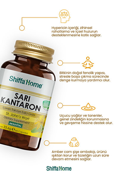 Aksu Vital Shiffa Home Sarı Kantaron Kapsül 60 Adet